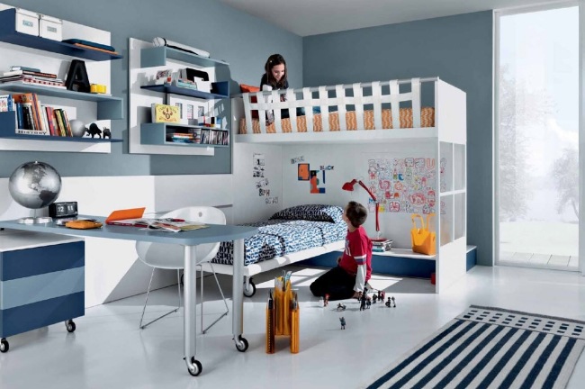 Eckbett Etagenbett-Einrichtungslösung für Kinderzimmer GAB Serie