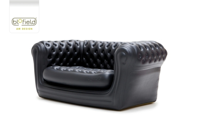 schwarz Sofa Zweisitzer Gartenmöbel