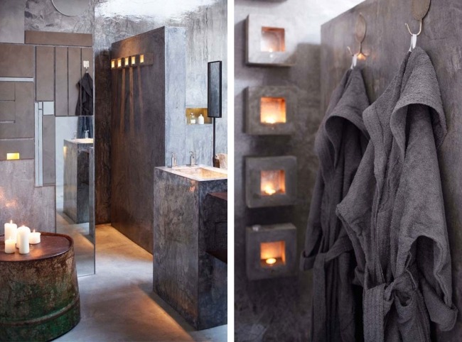 Exquisit-Bad Design Hotel-Areias do Seixo-Handtuchhalter Design Kerzen