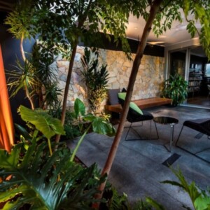 Landschaft Garten Design Patio Set-Möbel Outdoor-Mauer Naturstein