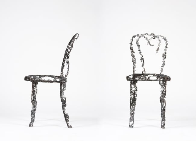 Gespenstischer Stuhl Möbel-Serie Kunst-Ausstellung London