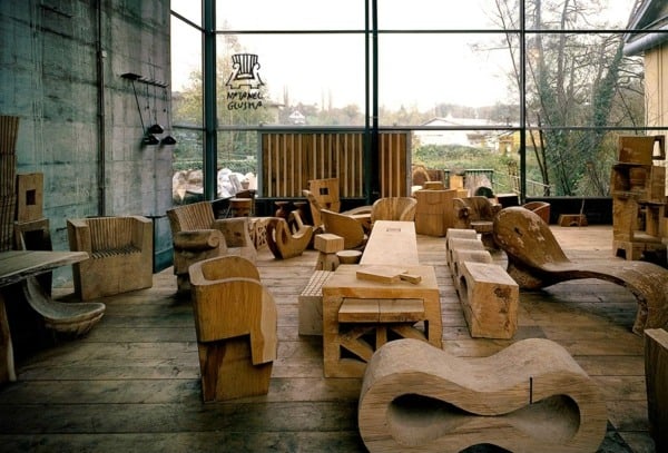 Holz Stühle modernes Design stilvoller Zusatz