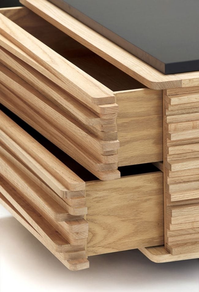 Holzmöbel Sideboard-Stack Buffet-Hector Esrawe Mexiko Studio Design