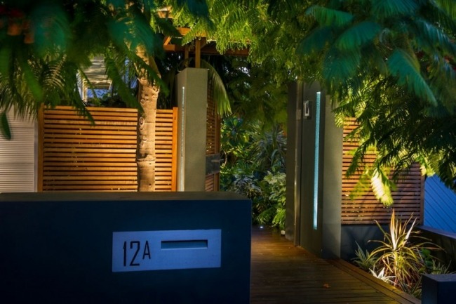 Karrinyup Courtyards-subtropischer urbaner Garten-Australien Palmengarten