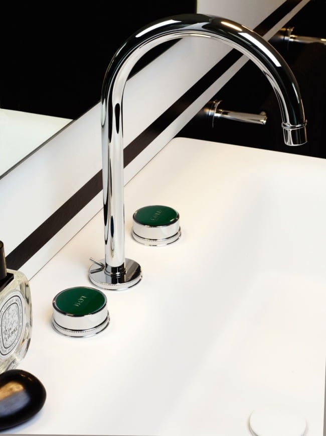 Klassischer Wasserhahn-Waschtisch Armatur-Zucchetti Design-Savoy messing chrom