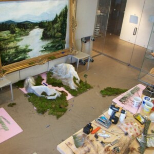Kunst Installation New York vorbereiten Atelier