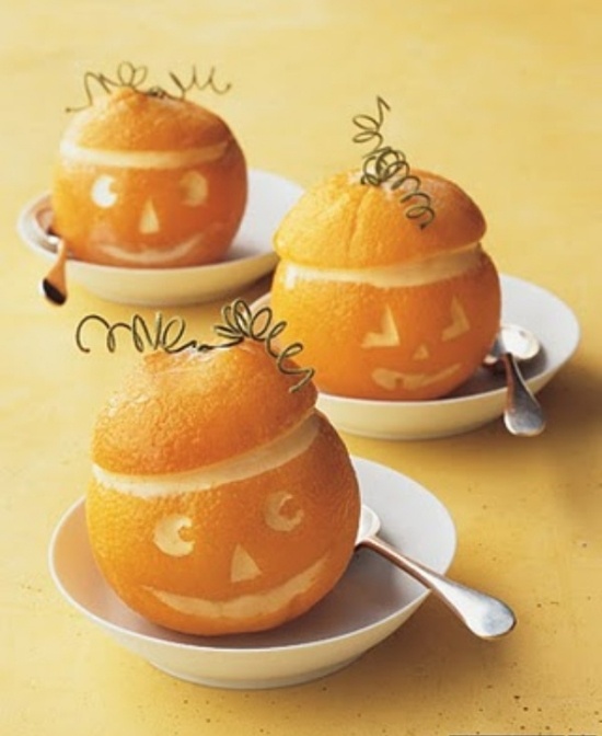 Orange Dekoriert-Laterne zu Halloween-Ideen schnitzen 