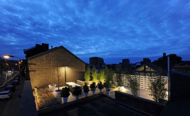 Penthouse Wohnung-Kempart mit Dachterrasse-Beleuchtung Ideen Inszenierung