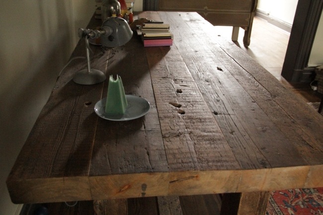 Rustikal Tisch Massivholz-Pierre recycelt Holz
