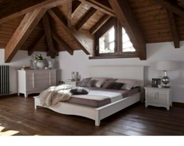 Schlafzimmer Dachschräge Gratarolla Design Holzbett