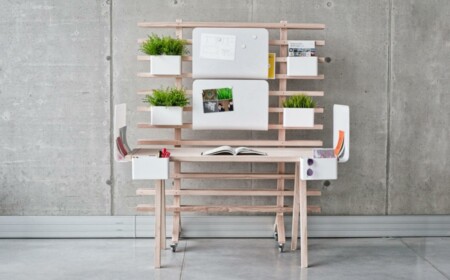 Schreibtisch Design Pflanztöpfe Kunststoff Raumteileir Kasten Mappenhalter