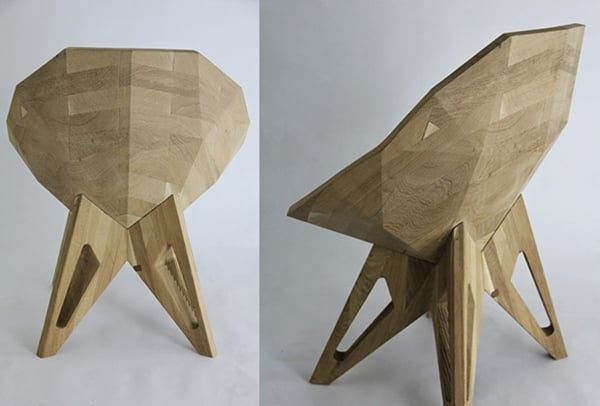 Stuhl Design Massivholz Möbel 