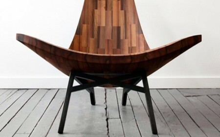 Stuhl Designer Möbel Wohnzimmer silvoll Holz Konstruktion