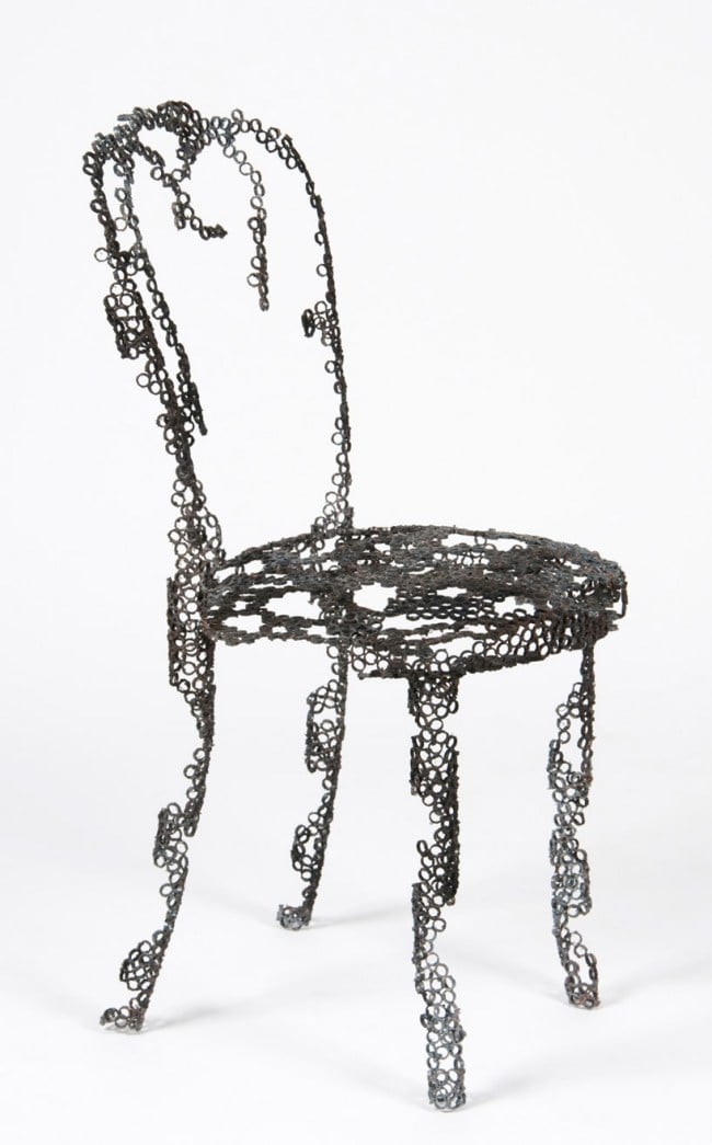 Stuhl Metallrahmen-Skulptur Engineering-Temporality Möbel Serie