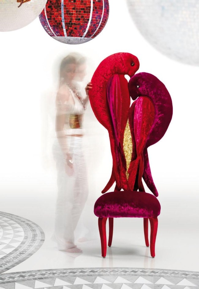 Stuhl extravagante Lehne-Möbel Sicis-The Next Art-Parfait-Amour Exklusive Optik