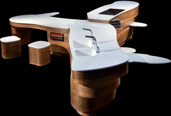 Taschenmesser Design-Küche Insel-modulares System Milan Design Week