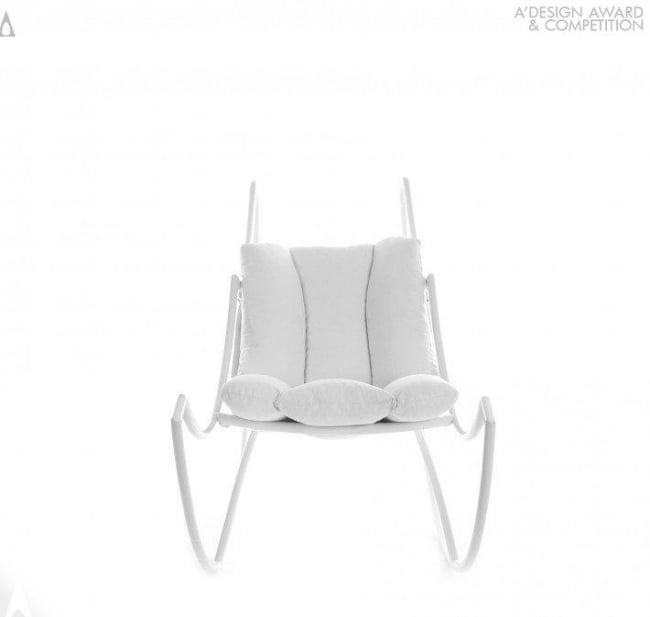 Weiß Polster Bezug Sessel-Schaukel A-Design Award-Competition 2013