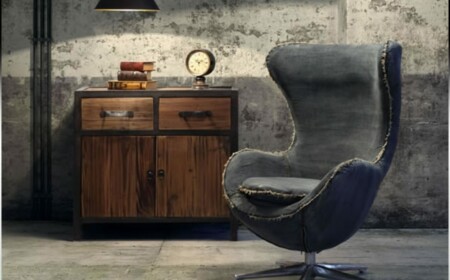 Winchester Sessel rustikal ekleketischer Stilmix Wandgestaltung