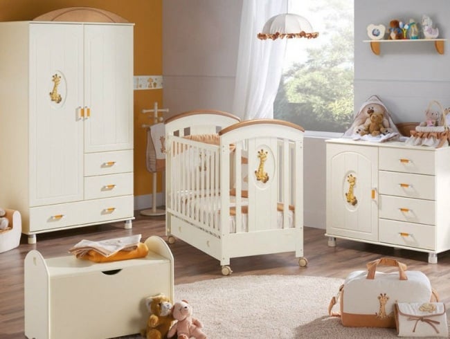 babyzimmer komplett micuna babymöbel giraffen thema