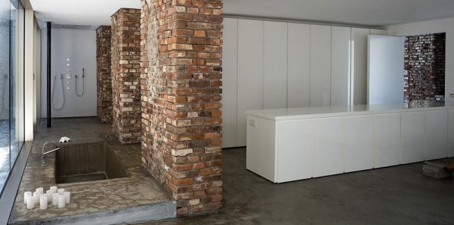 badewanne integriert modernes wohnhaus umbau in düsseldorf