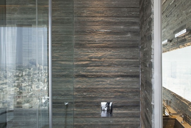 badezimmer design duschkabine glaswände