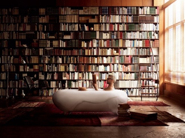 badezimmer regalwand ideen für modernes haus bibliothek