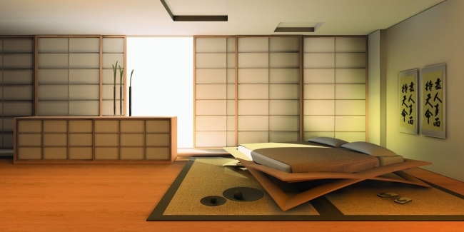 cinius bett japanischer stil schlafzimmer