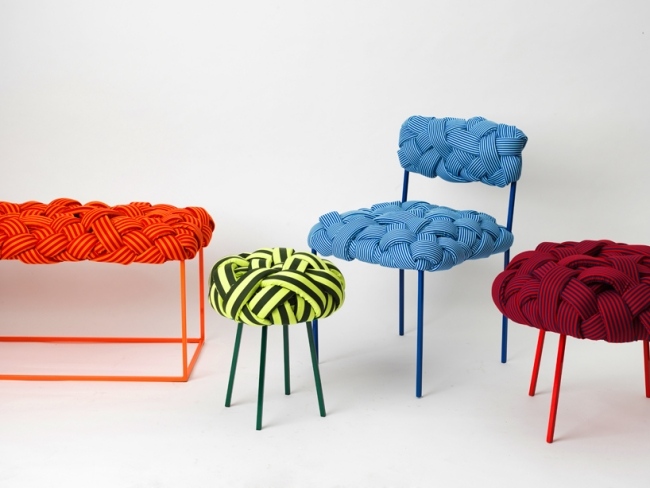 cloud kollektion gewebte designer sitzmöbel von humberto damata