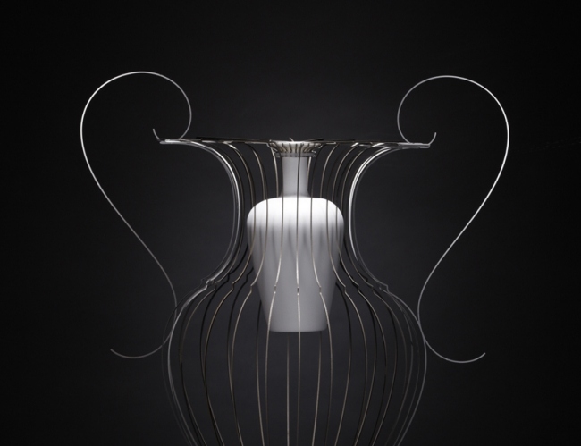 designer vasen porzellan edelstahl lin wei-teng antike moderne