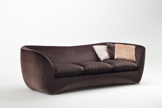 dunkelbraun sofa sitzmöbel design von borbonese casa