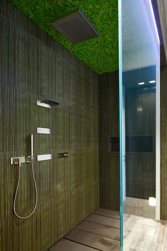 duschkabine natur designer apartment von andrea castrignano