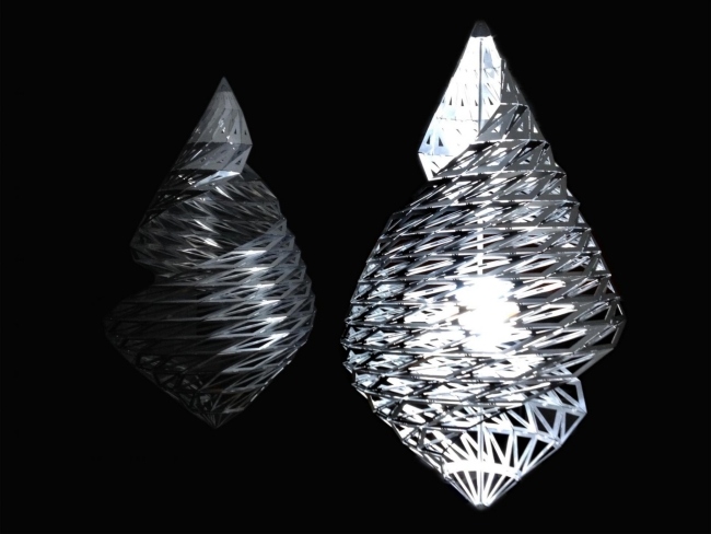 geometrische formen scaleless kronleuchter von bartek studio