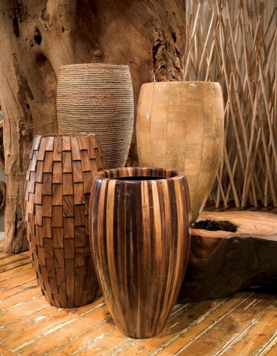 holz vasen einrichtung designs von philipps collection
