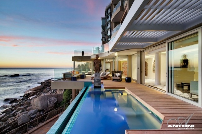 ifinity pool modernes designer appartment mit ozeanblick