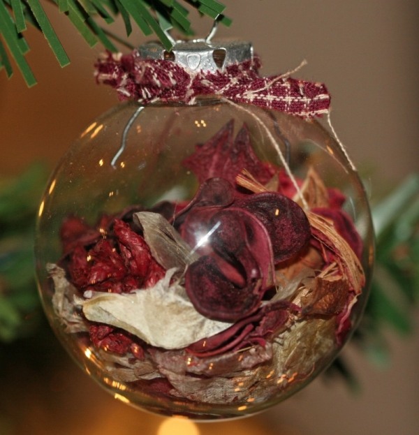 potpourri weihnachtskugel duftende dekorationen