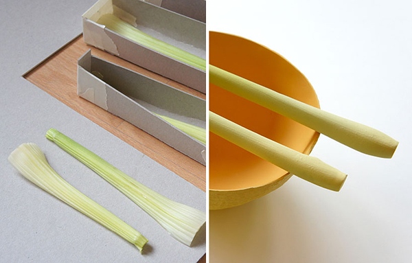 salat löffel einweg designer besteck aus bioplastik