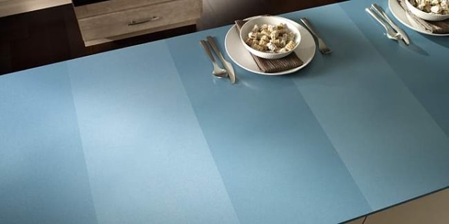 streifenmuster blau designer küchenarbeitsplatten von dupont