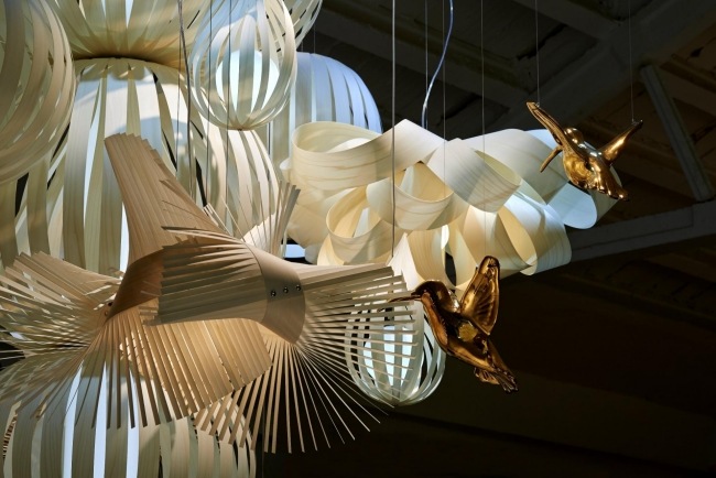 vögel gold candelabro kronleuchter design von lzf lamps