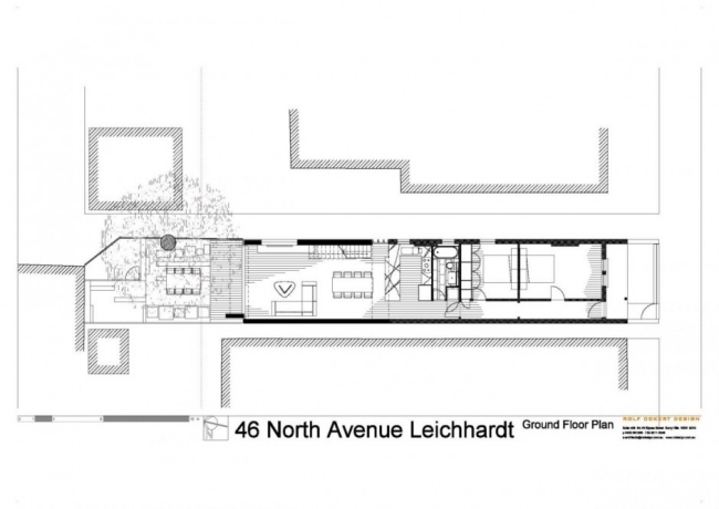 Wohnhaus Grundriss 46-North Avenue Projekt-Design Sydney-Rolf Ockert
