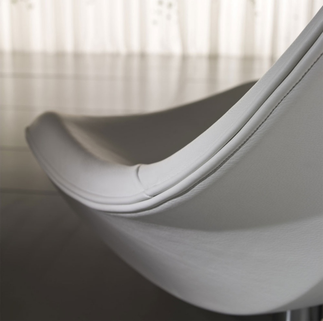 Armlehnsessel Design italienischer-Stil Weiß Design-Dream Polster