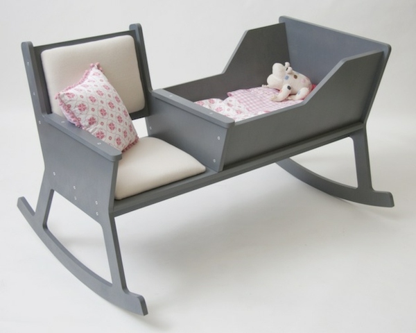 Kinder Bett Schaukelstuhl Bettwäsche Design Ideen