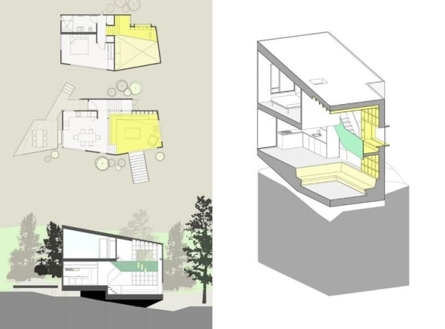 Blackpool Haus-Pultdach Gestaltung Neuseeland-Grundriss Design
