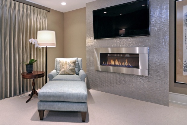 Entspannung Zu Hause gemütlichkeit schaffen Wohnzimmer Daybed-Wohnwand modern Kamin