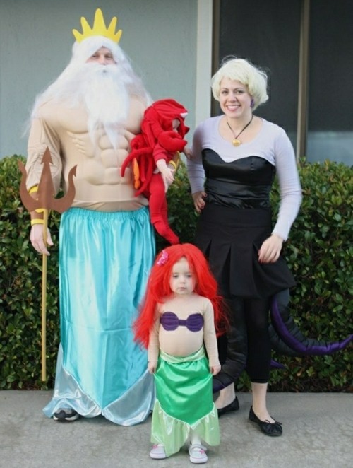 Kostüme Halloween Poseidon Seefrau 