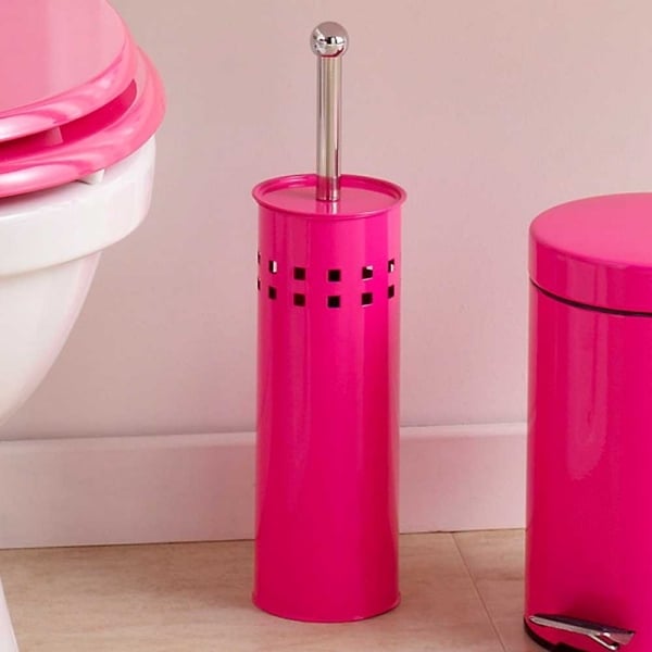 Farbenbunte toilettenbürstengarnitur Badezimmer-Neon Farben-Pink Badzubehör