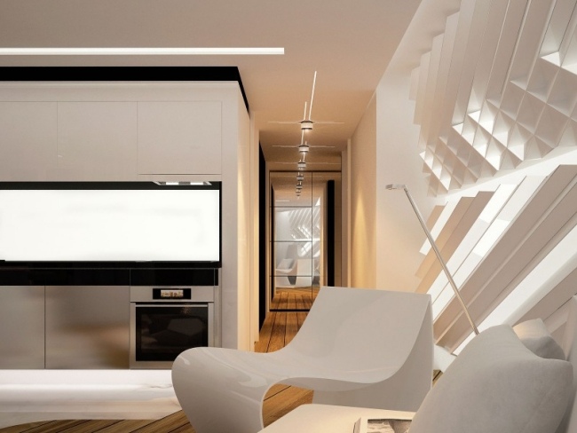 Futuristische Möbel Wohnzimmer-Wand paneele-Gestaltung Lichteffekte erstellen