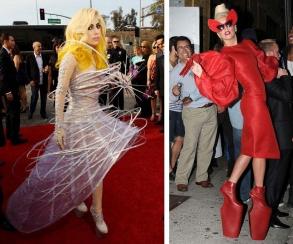 Gaga Outfits exzentrische Modestücke kostüme Halloween Gruselparty 