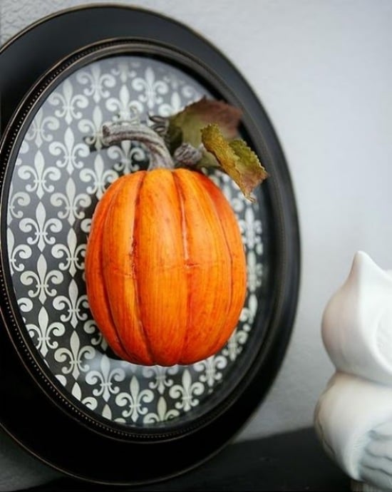 Herbst Deko Ideen Halloween zum Selbermachen-Kürbis Schale 