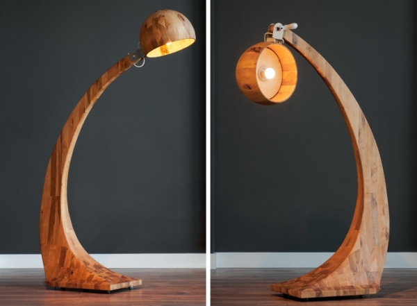 Holz-Lampe drehbar Lampenschirm-Design Woobia Abadoc