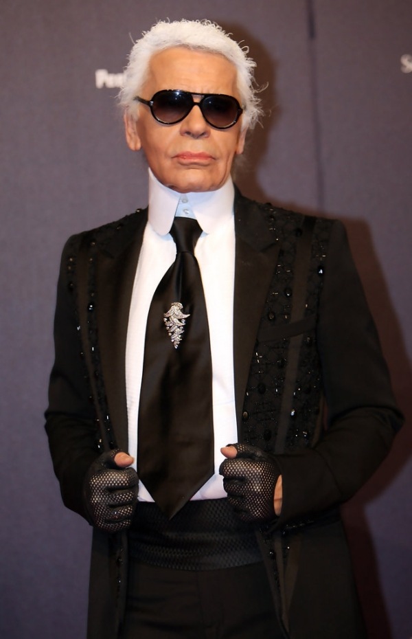 Karl Lagerfeld Faschion Designer bei Halloween-Kostüme Accessoires Ideen